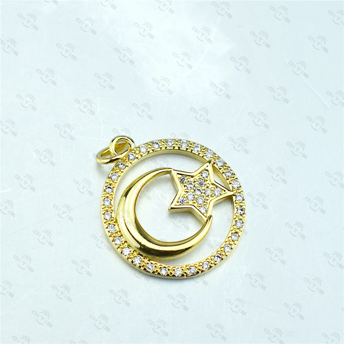 

Stars Moon Pendants Charms for Jewelry Making Gold Copper AAA Zircon CZ Crystal Diy Necklace Charm Accessories Fashion Jewelry