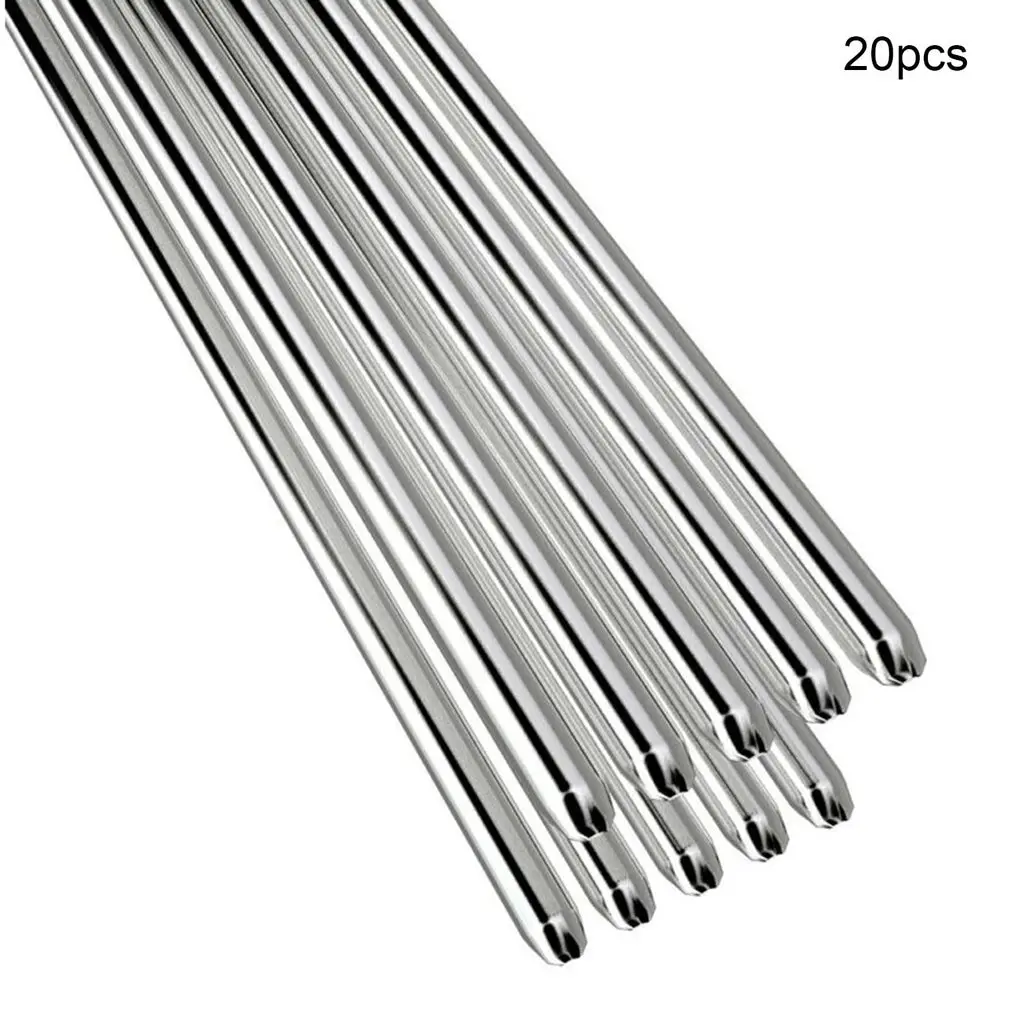 

20pcs Aluminum Welding Rods Low Temperature Soldering Corrosion Resistant Tig Welding 1.6mm X 330mm 550℃ Melting Point
