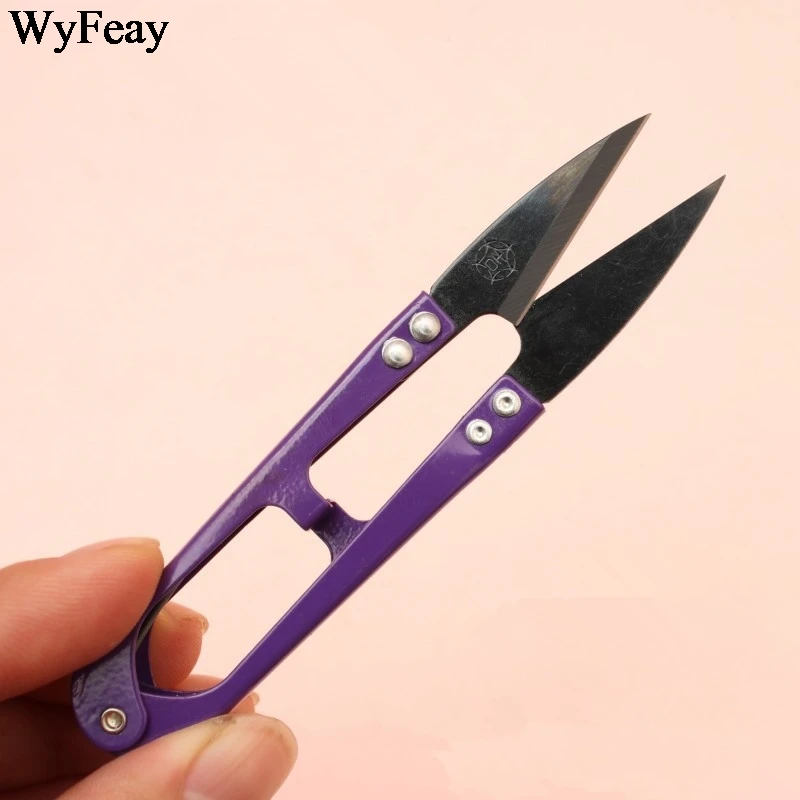 1 шт./лот ножницы с фиолетовыми нитями для шитья швейные вышивки через пряжу