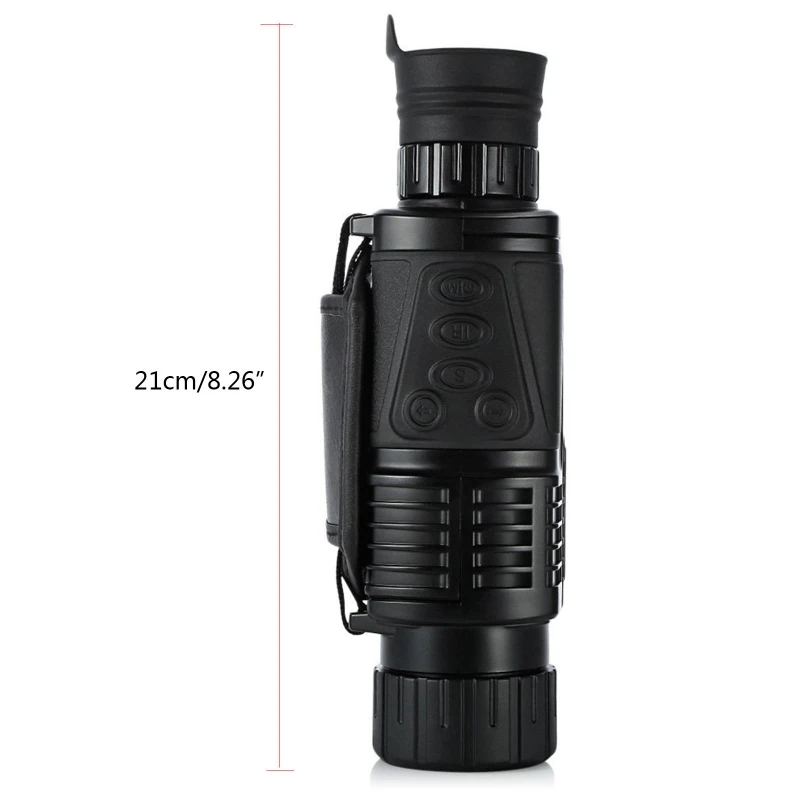 

13MA 5x40 Digital Zoom Infrared Night Vision Goggle Telescope with Auxiliary Illumination Lamp Portable Hunting Monoculars