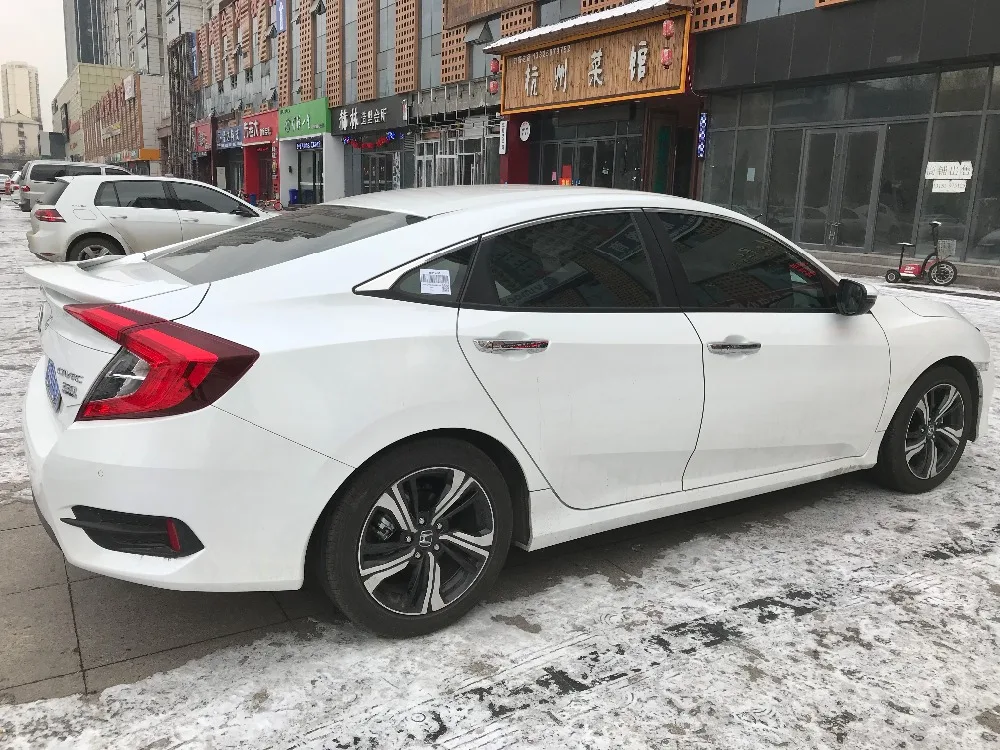 Для MC Civic спойлер ABS Материал заднее крыло автомобиля праймер цвет задний для Honda