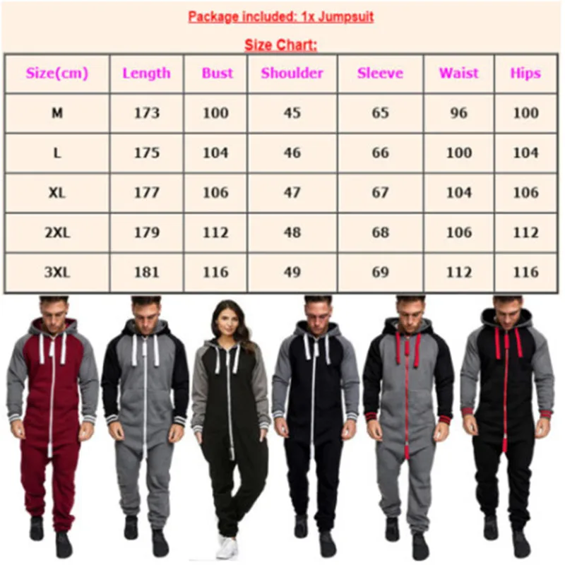 2020 мужской женский теплый зимний комбинезон Новая мода с капюшоном длинным