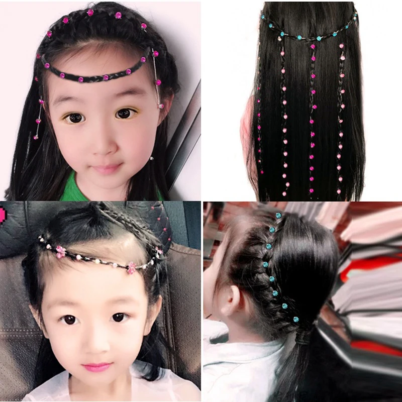 Новинка года! Стразы для наращивания волос для девушек, блестящие заколки для косы, свадебные аксессуары для волос