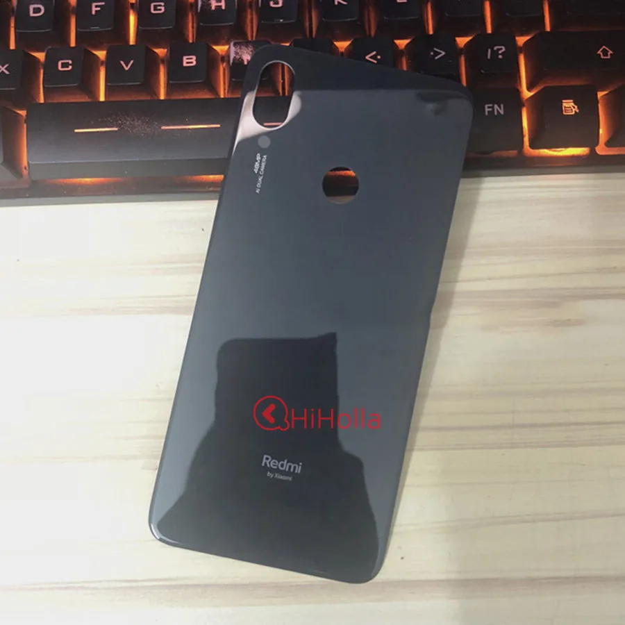 Для Xiaomi Redmi Note 7 задняя крышка батарейного отсека задняя дверь Корпус чехол Redmi Note 7 Pro Крышка батарейного отсека Note7 Замена задней панели