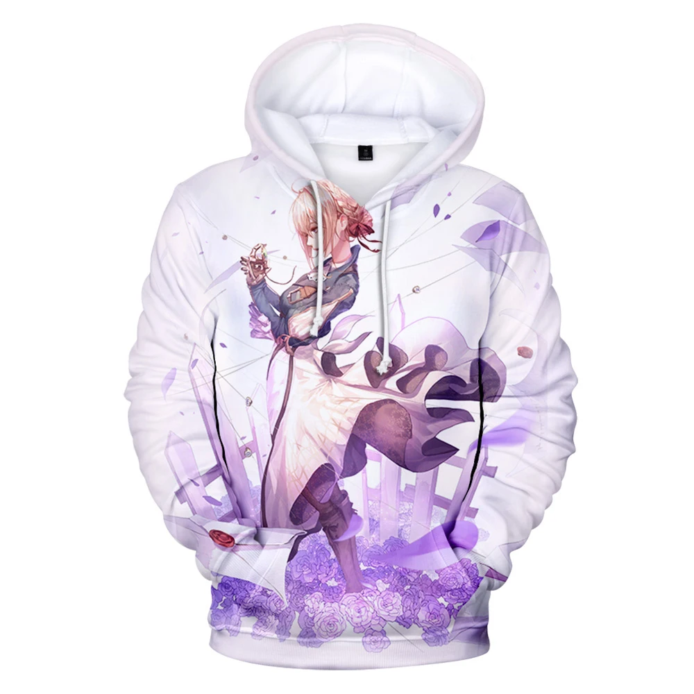 

Violet Evergarden 3D Print Hoodies Anime Girl Fashion Sweatshirts Men Women Oversized Hoodie Harajuku Streetwear Unisex Clothing