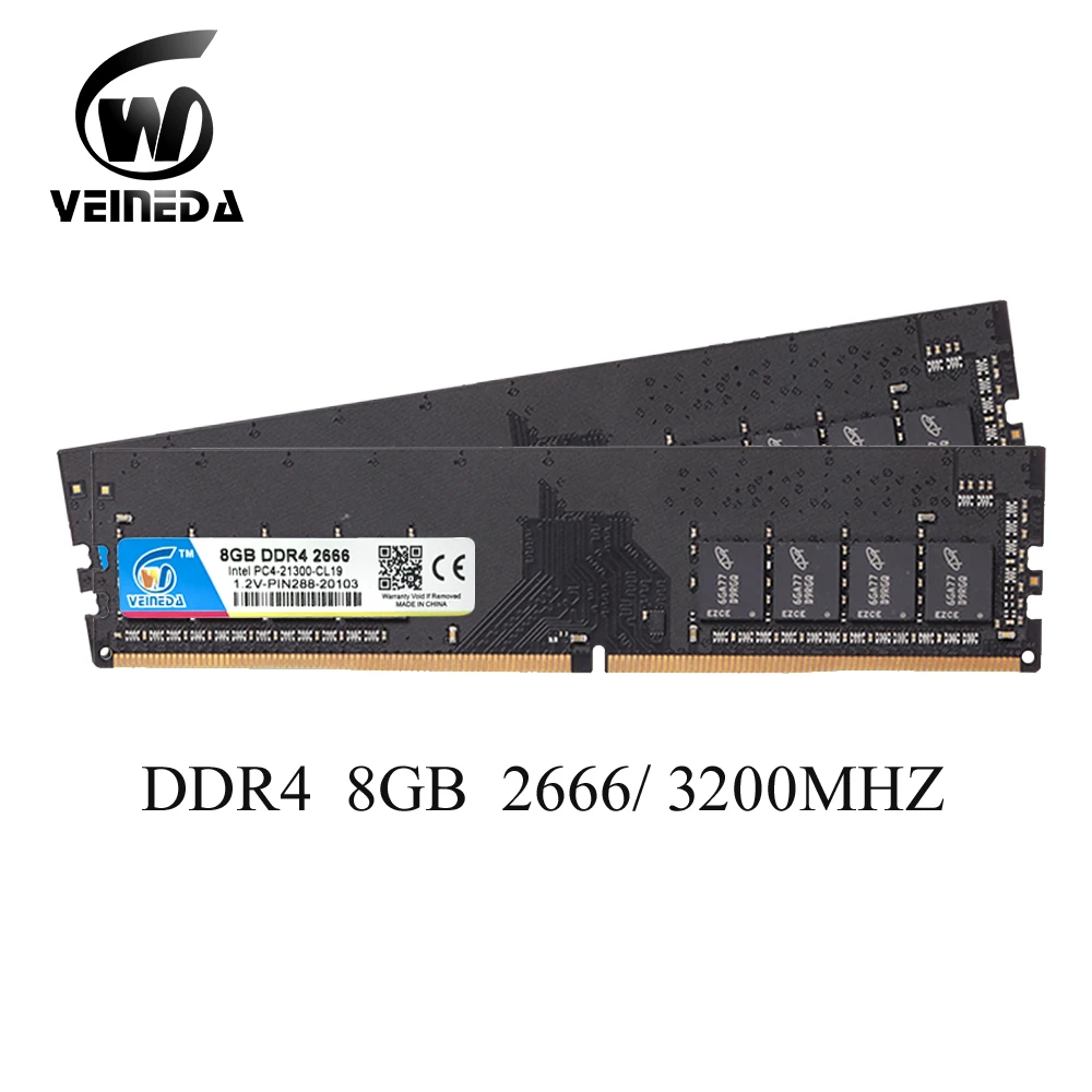 Intel e Amd Ram para Todos Dimm 16gb 2400 2666 3200 Pc4-17000 Memória 288pin Desktop Compatível Ddr 4 2133 Ram Ddr4 4gb 8gb