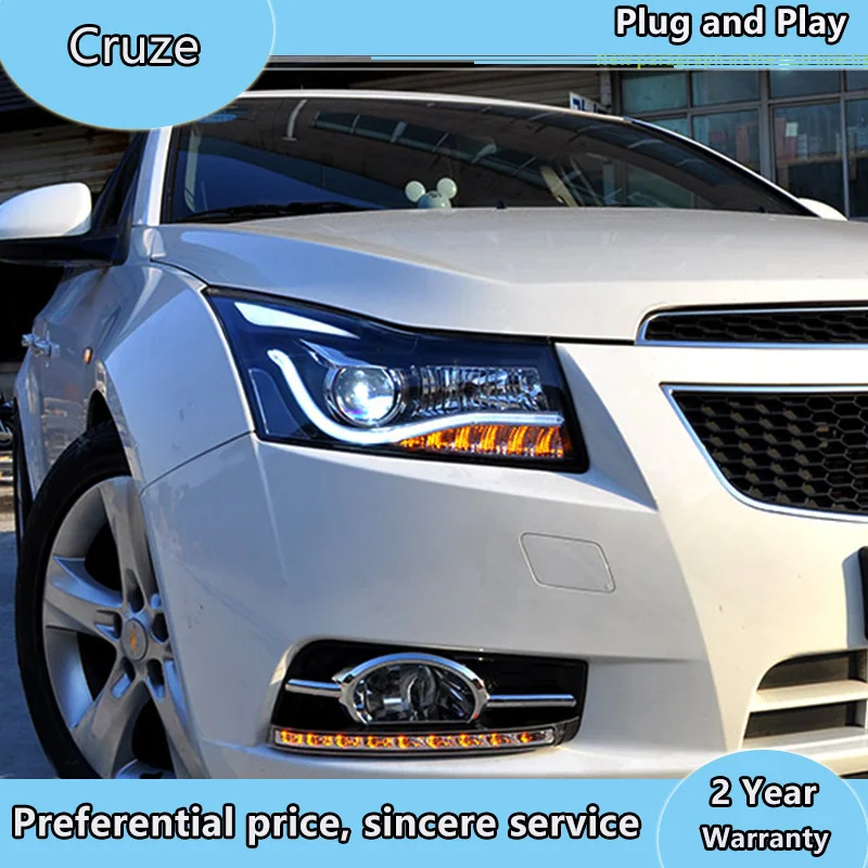 Автостайлинг фары для Chevrolet Cruze 2009-2015 светодиодный ные DRL Q5 Биксеноновые линзы