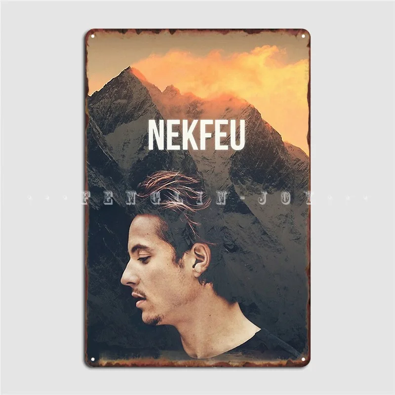 

Nekfeu Design Metal Plaque Poster Club Party Home Printing Mural Painting Tin Sign Poster