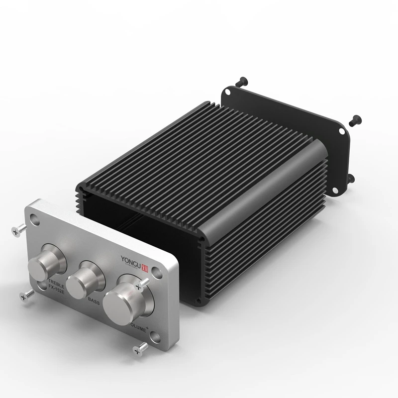 

Aluminium case electronic amplifier enclosure heatsink diy project box good design 80*45mm length can be customized