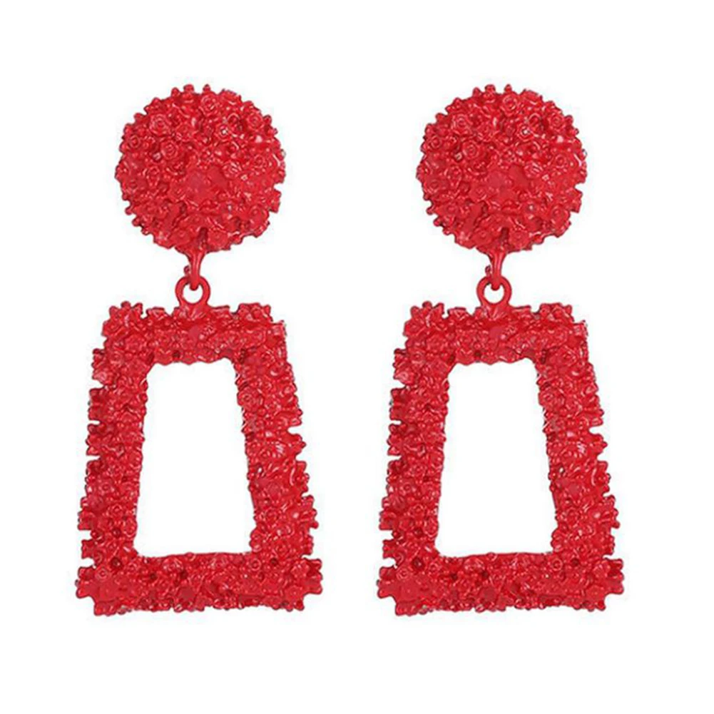 Женские Геометрические серьги большие висячие Европейского дизайна 2019 |