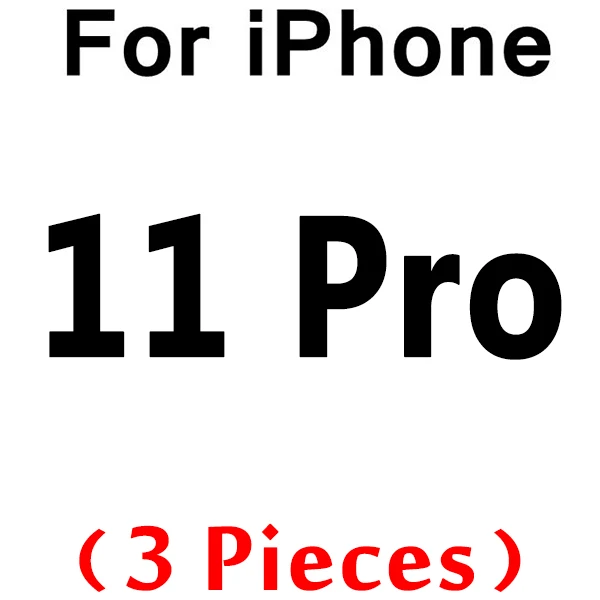 3 шт 0,26 мм закаленное стекло для iPhone 11 Pro X XR 8 7 6 6s стекло протектор экрана для iPhone 11 7 8 Plus XS Max защитное стекло - Цвет: for iPhone 11 Pro