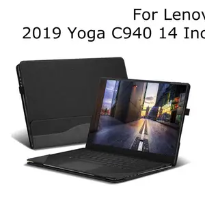 for lenovo yoga c940 14 in casepu leather folio stand protective hard shell case cover for lenovo 2019 yoga c940 14 free global shipping