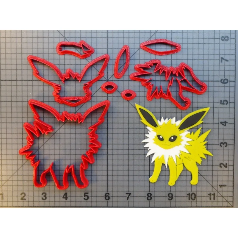 1-611-5 Anime Game Character Cookie Cutter Tools Squirtle Snorlax Metwo Face Fondant Cupcake Top Made 3D Printed Cake Mould | Дом и сад