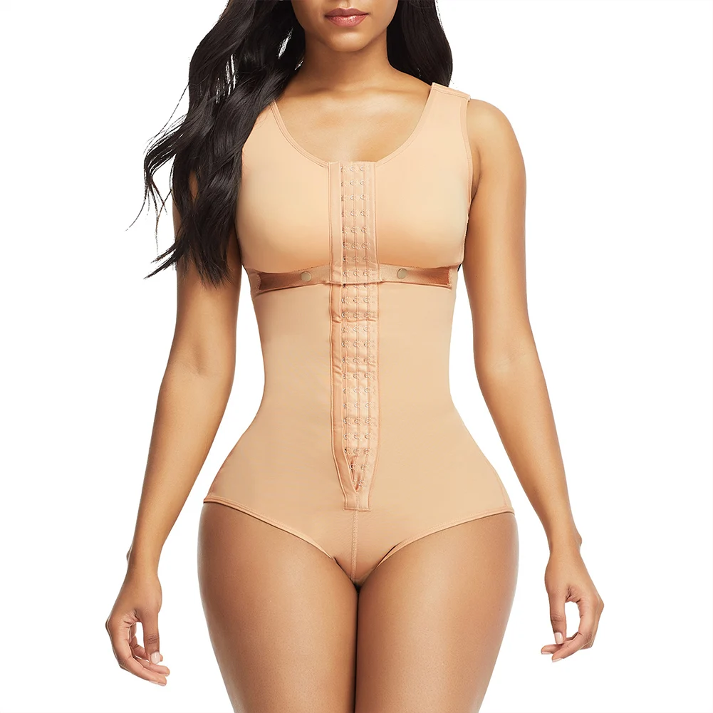 Slimming Body Shaper Tummy Control Fajas Reductoras Y Modela Front Closure Black Fajas Post Quirurguicas Skims Kim Kardashian