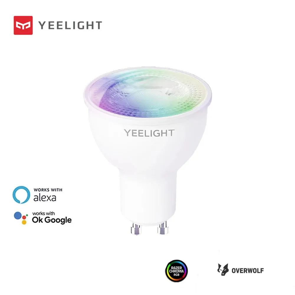 Светодиодная лампа Yeelight GU10 с регулируемой яркостью/Цветная умная 350 люмен