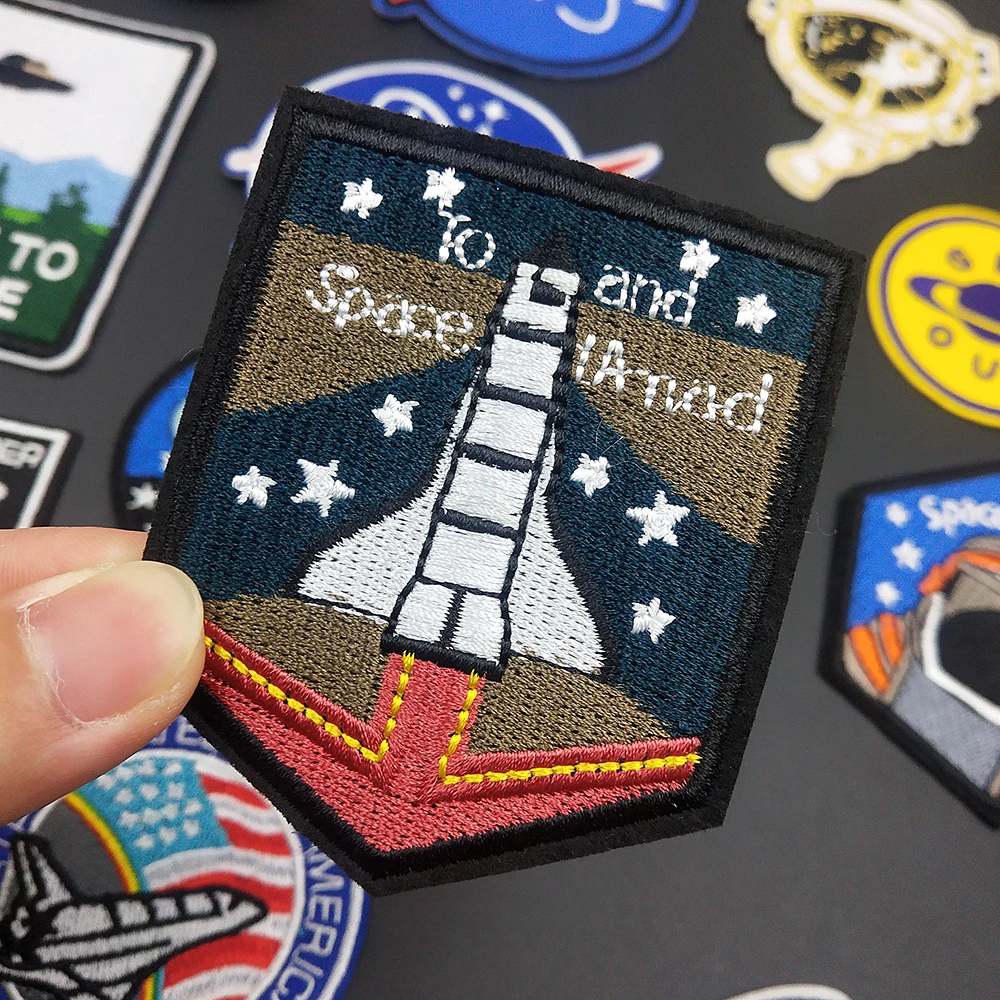 Нашивки для одежды в стиле панк с вышивкой наклейки сделай сам на одежду футболку