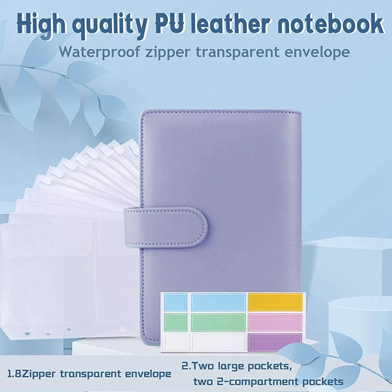 A6 связующего и 12 прозрачный конверт Системы бюджетного планирования блокнот