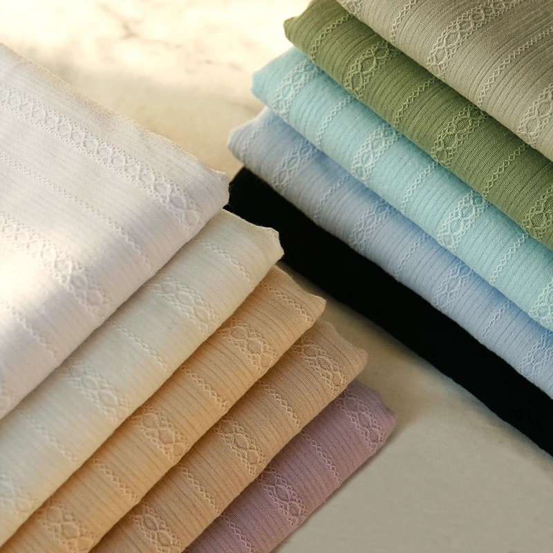 1 метр X стандартная натуральная жаккардовая полосатая хлопковая ткань для