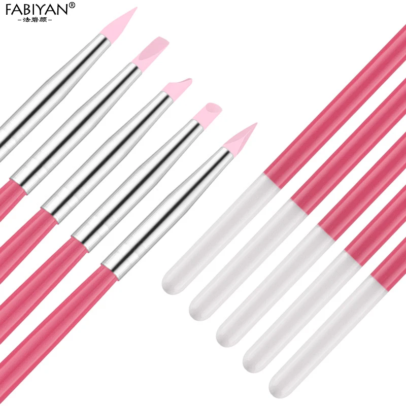 5 шт. силиконовая кисточка для дизайна ногтей|nail gel brush set|gel setgel nail set |