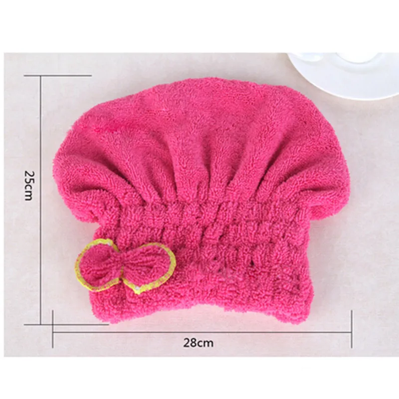 

1PCS Beauty Shower Bathing Quick Dry Hair Drying Hat Cap Bathing Accessories Bath Microfiber Fabric Cap