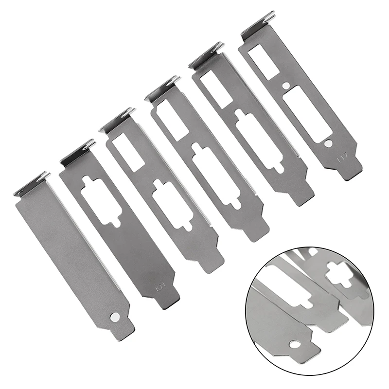 Low Profile Bracket Adapter HDMI DVI DP VGA baffle Port For Half Height Graphic Video Card Set