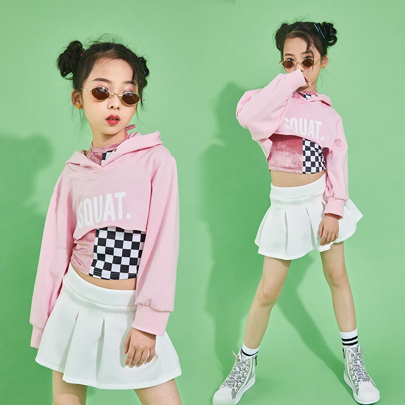 Новинка костюм для девочек в стиле хип хоп детская одежда выступлений и уличных