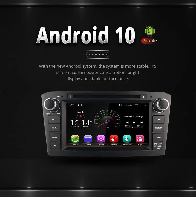 LJDA 2 Din Android 10,0 автомобильный dvd-плеер для Toyota Avensis T25 2003-2008 Wifi gps Радио 2 Гб ram 16 Гб rom четырехъядерный Мультимедийный USB