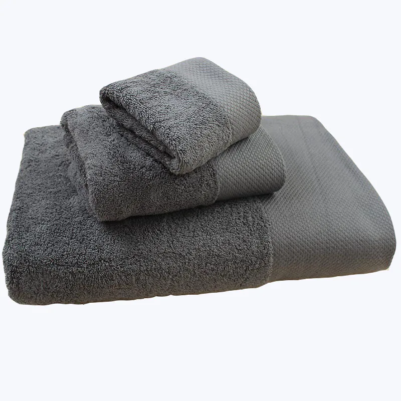 Набор из 3 предметов оптовая продажа много салонов хлопковое серое полотенце для