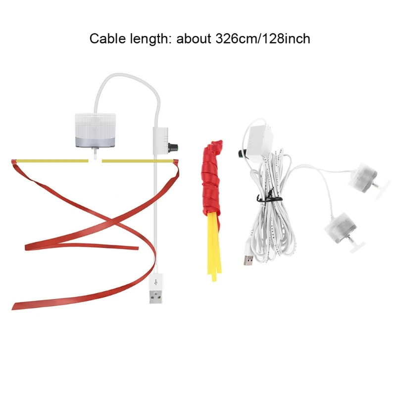 

H052 Flies Bugs Repellent USB Ceiling Fan with Speed Control Power Switch 3.26m Cable