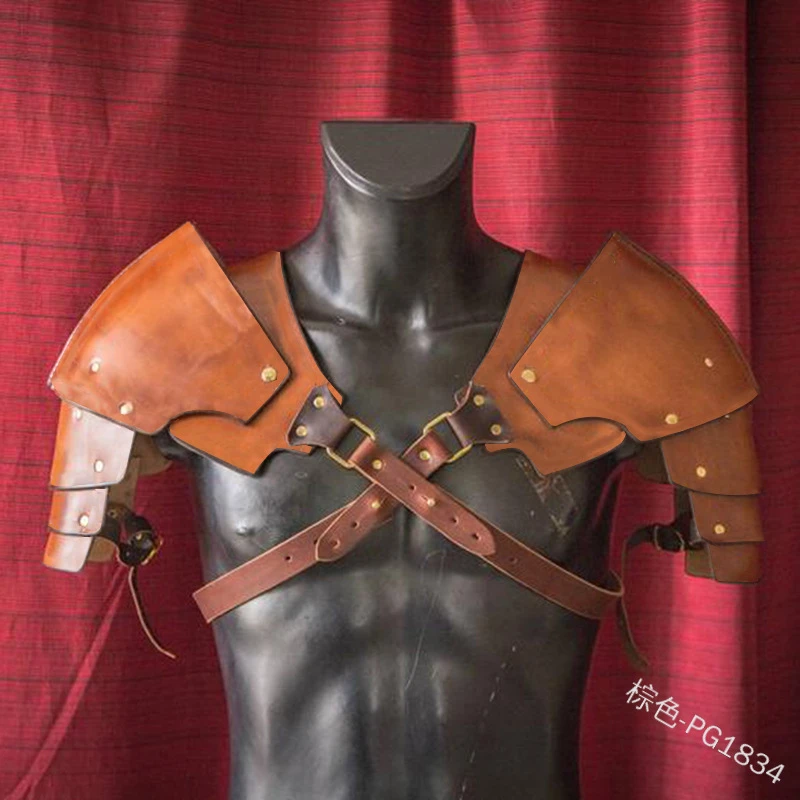 Кожаный ремень в средневековом стиле для мужчин, Фетиш-бондаж, Броня на плечи, нагрудный ремень, для БДСМ секса от AliExpress RU&CIS NEW