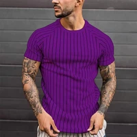 1298 european and american new mens casual round neck striped short sleeved printing long sleeved mens t shirt