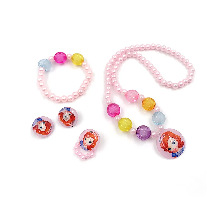 5 шт./лот Disney домашняя одежда с Минни Маус из мультфильма детское ожерелье +