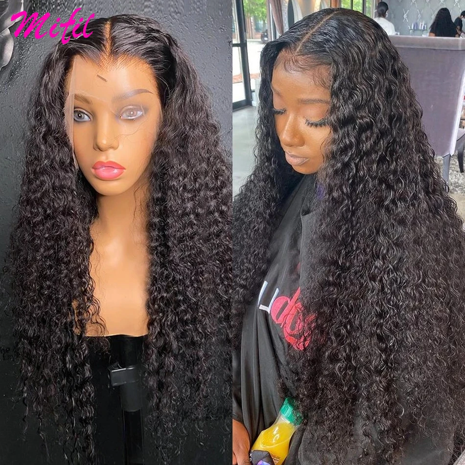 

HD 13X4 Malaysian Jerry Curl Wig Lace Front Wig Kinky Curly Lace Frontal Wigs For Women Human Hair Pre Plucked 4X4 Closure Wigs