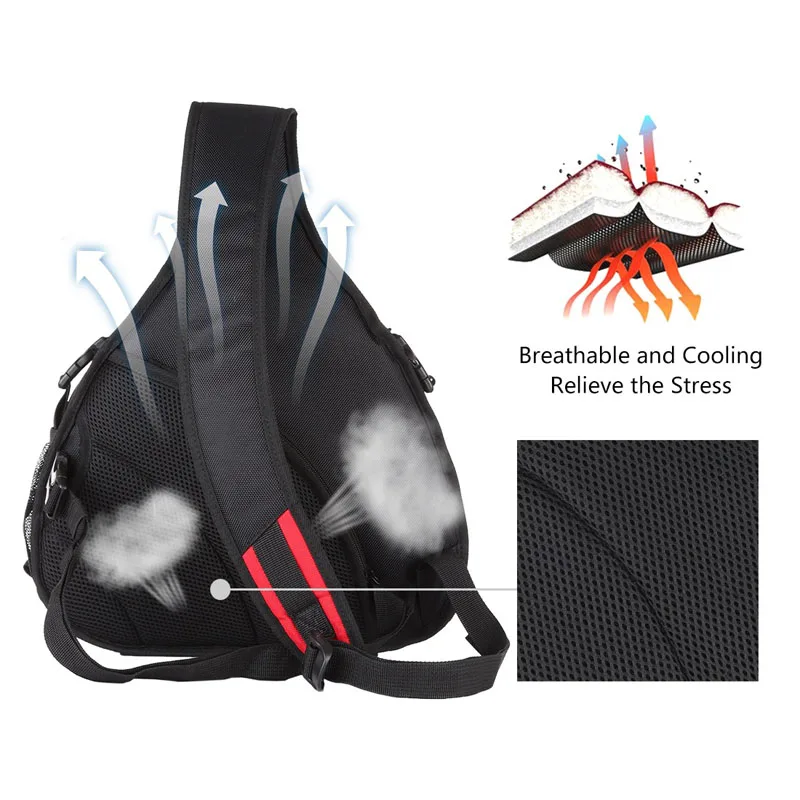 Треугольная сумка для камеры SLR слинг водонепроницаемый рюкзак мессенджер на