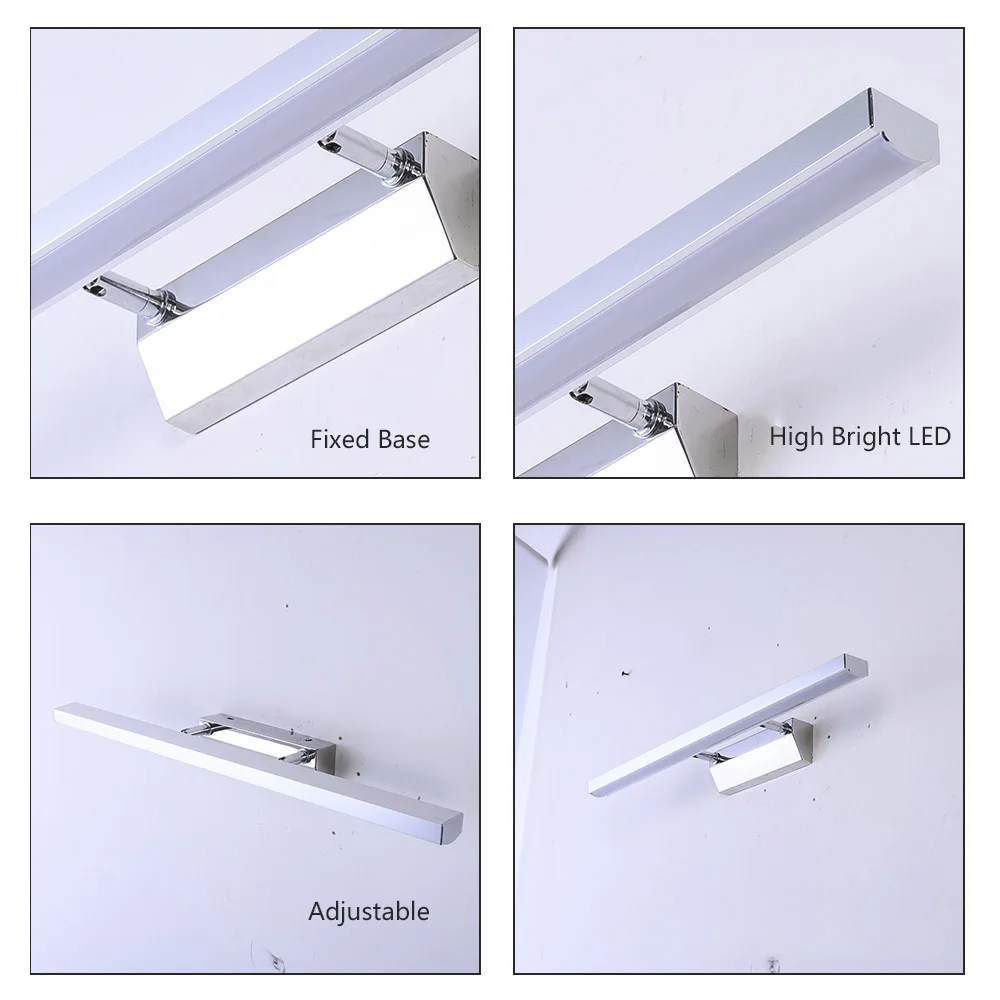 Светодиодный настенный светильник для ванной комнаты теплый белый/белый