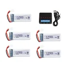 801844 3,7 В 520 мАч 25c Lipo аккумулятор и 5 в 1 зарядное устройство для H107P RC камера Drone аксессуары 3,7 В аккумулятор 1 шт. до 5 шт.