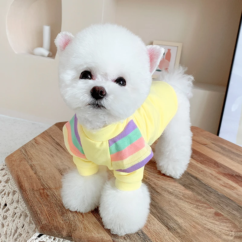 

Cotton Dog Shirt Pajamas Small Dog Clothes T-shirt Pyjama Puppy Outfit Yorkie Yorkshire Pomeranian Schnauzer Poodle Pet Clothing