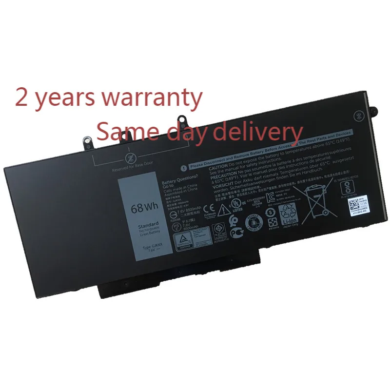 

Original GJKNX Laptop Battery For Precision M3520 M3530 Latitude E5480 E5580 E5490 E5590 GD1JP