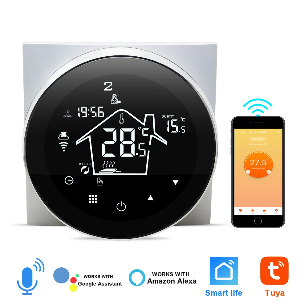 Smart Thermostat WIFI Electric Floor Heating Thermostat Remote Smart Home Control Work with Google Home Alexa