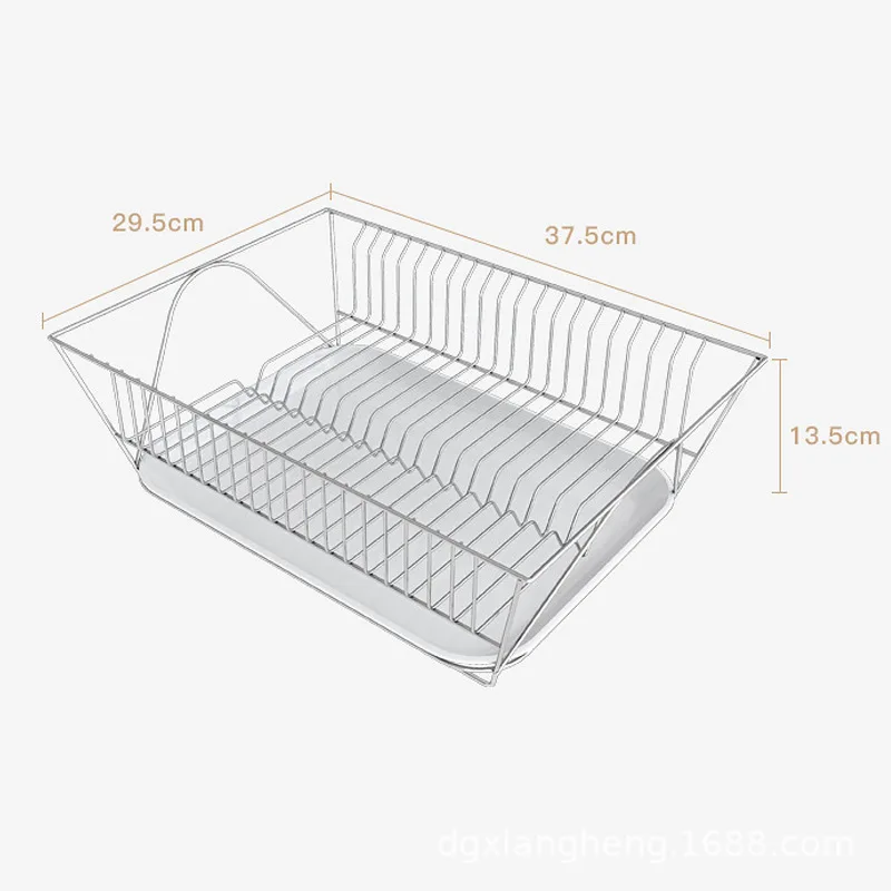 

304 Stainless Steel Dish Drying Rack Kitchen Organizer Drain Holder Plate Storage Shelf Sink Drainer Cutlery Accessories