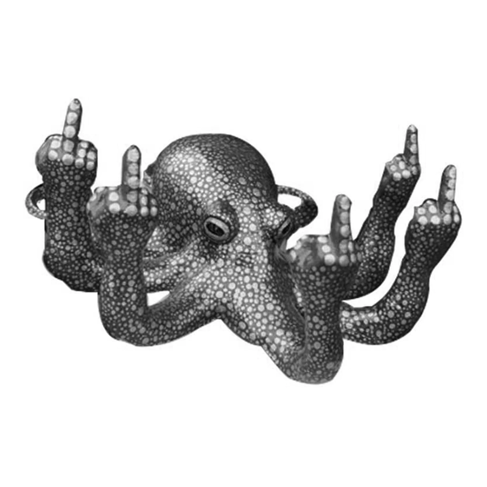 

Gesture octopus Statue Fluorescence Resin Ornaments Simulation Octopus Table Crafts Home Office Decoration LI