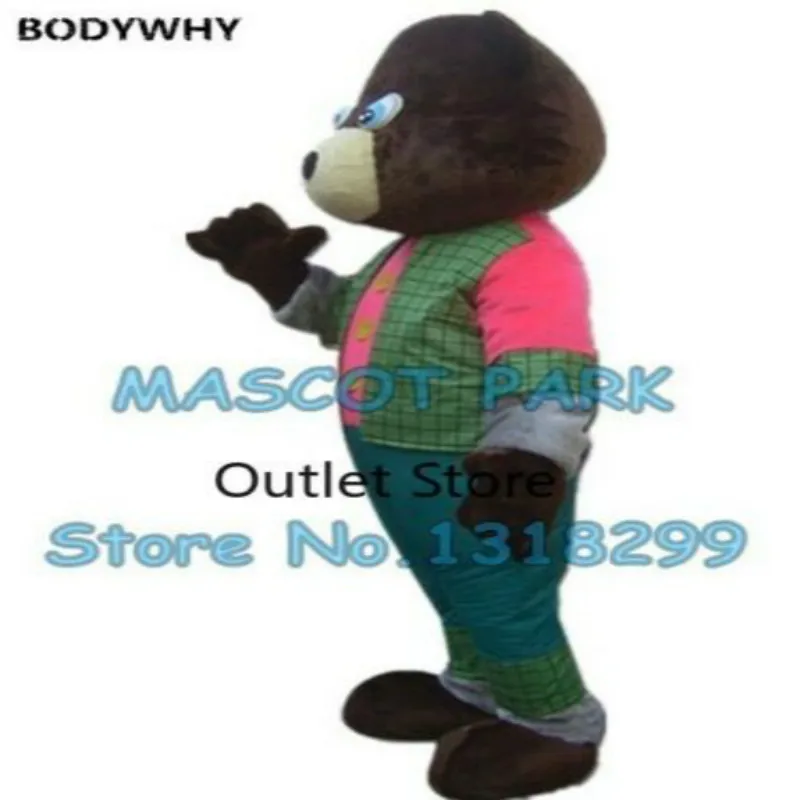 Пасхальный костюм талисмана с изображением медведя из мультфильма Карнавальные