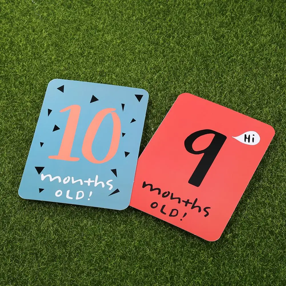 

Cartoon Photography Photo Cards Commemorative Mother Background Decoration Milestone Photographic Props for Infant Growth