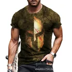 Мужская футболка американский шлем в Военном Стиле футболка с 3D принтом, свободная и быстросохнущая Женская одежда для фитнеса