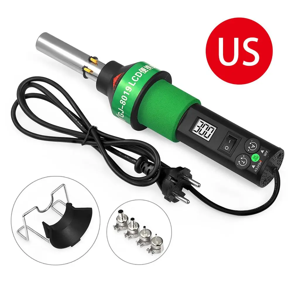 Новый Пистолет горячего воздуха 8019LCD бесщеточный с постоянной температурой 450