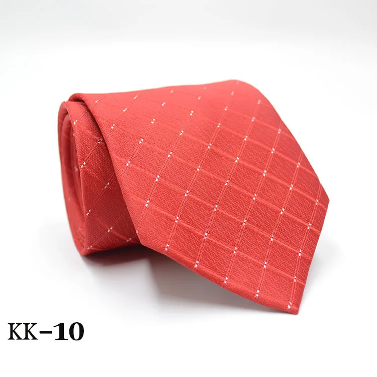 KK-10 Новинка, мужской галстук, золотой, темно-синий, в полоску, шелк, галстук, жаккард, вечерние, свадебные, тканые, модные, дизайнерские, галстук для мужчин - Цвет: KK-10