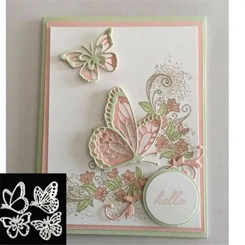 Рукоделие высечка изготовление карт скрапбукинг многослойные 3D высечки