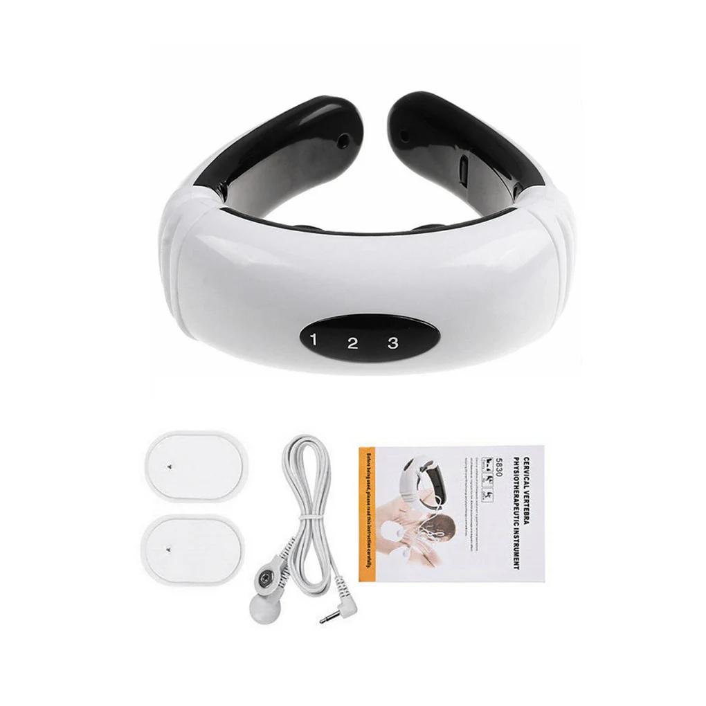 

Electric Neck Massager & Pulse Back 6 Modes Power Control Far Infrared Heating Pain Relief Tool Health Care Relaxation Machine