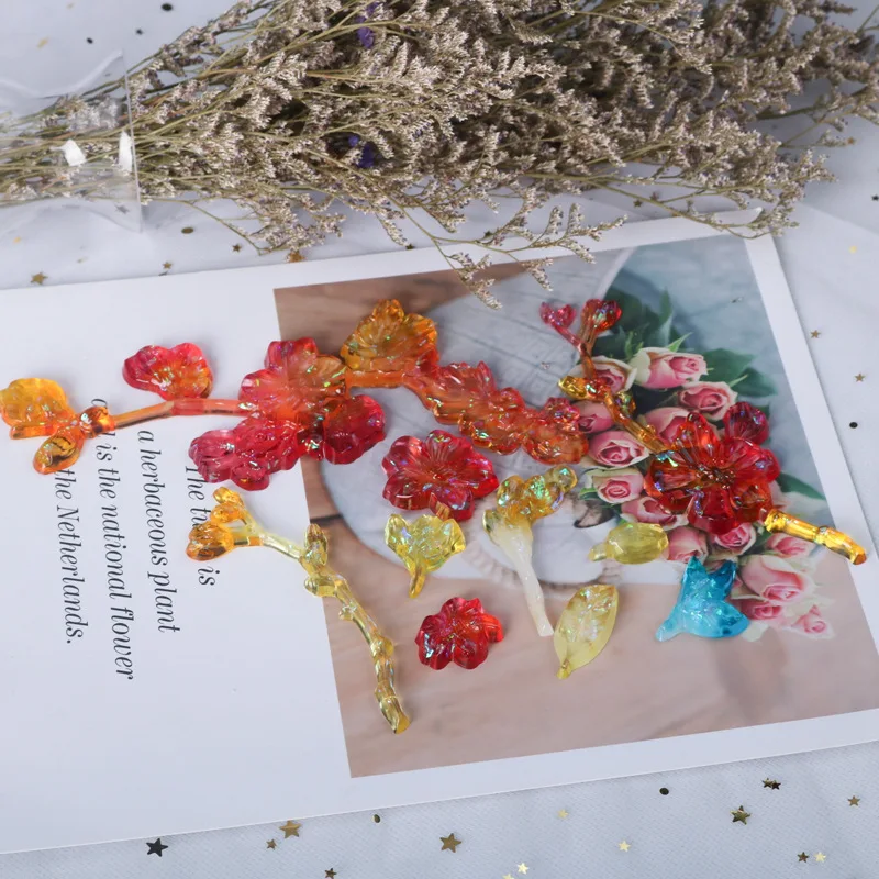 4 вида форм в форме цветка силиконовые инструменты из смолы садоводство товары