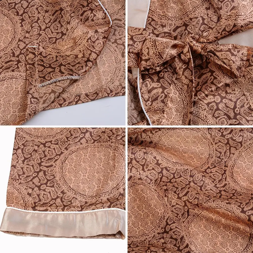 Халат-кимоно Мужской Шелковый однотонный лето 2022 | Мужская одежда